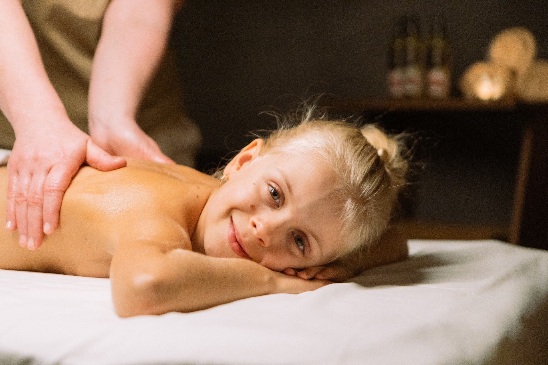 Detská masáž vo 4 Elements day spa